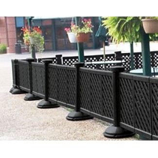 Restaurant Hospitality Portable Fencing Resin Fencing